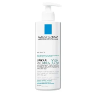 La Roche-Posay Lipikar Lait Urea 10% Triple Action Moisturizing Milk Anti-Scaling, Roughness and Soothing 48h – 400ml