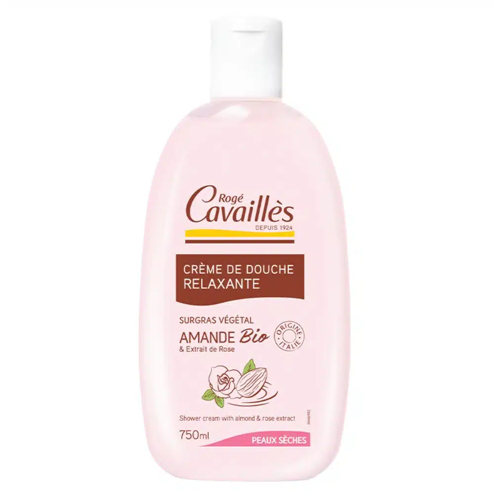 Cavaillès Relaxing Shower Cream Almond Butter and Rose – 750ml