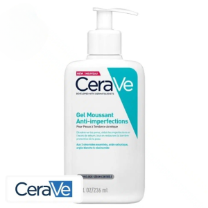 CeraVe Gel Moussant Nettoyant Anti-Imperfections Peau à Tendance Acnéique – 236ml