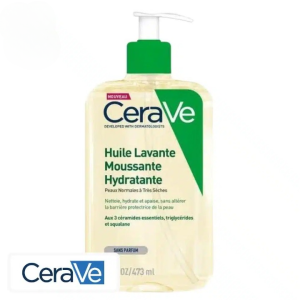 CeraVe Huile Lavante Moussante Hydratante Peau Normale à Très Sèche – 473ml