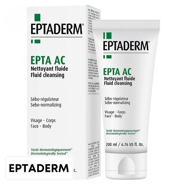 Eptaderm Epta AC Sebum Control Fluid Cleanser – 200 ml