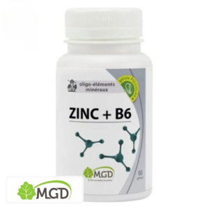 MGD Nature Trace Elements Minerals Zinc and B6 – 60 Capsules